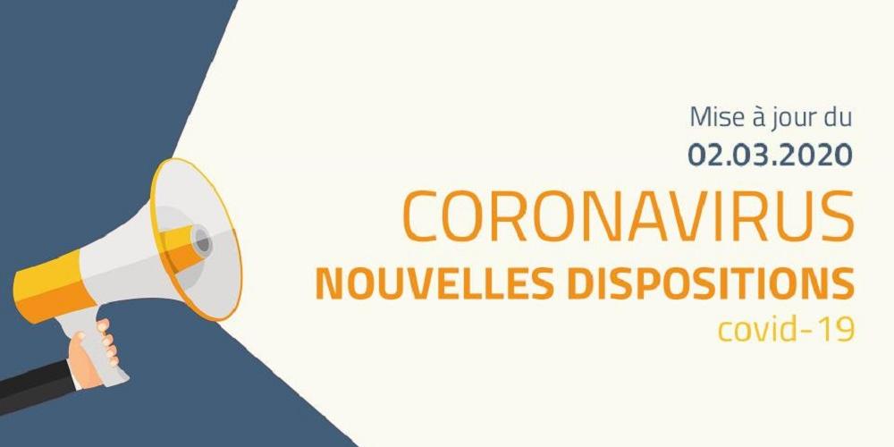 Nouvelles dispositions relatives au Coronavirus