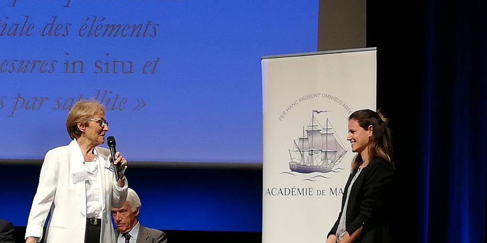 Louise Rousselet (équipe OPLC) obtient le Prix de thèse de l'Académie de Marine de l'année 2019