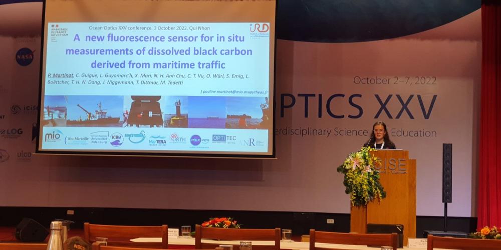 Participation de Pauline Martinot, doctorante MIO-CEM, à la 25ème édition du congrés Ocean Optics (Vietnam)